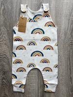 Load image into Gallery viewer, Pastel Rainbows Romper
