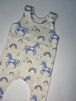 Load image into Gallery viewer, Magical Unicorns Short Romper
