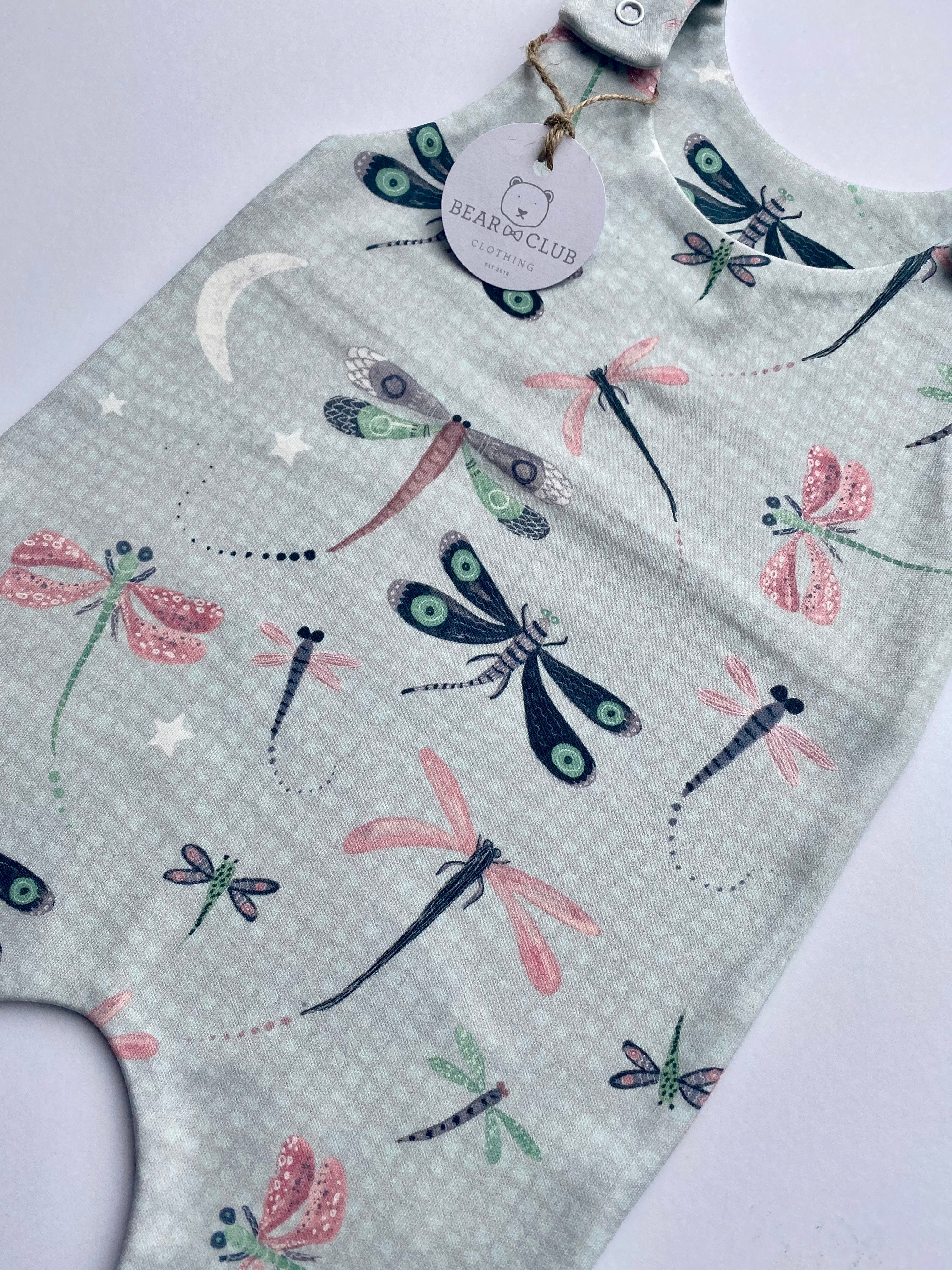 Delicate Dragonflies Footed Romper