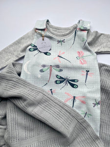 Delicate Dragonflies Footed Romper