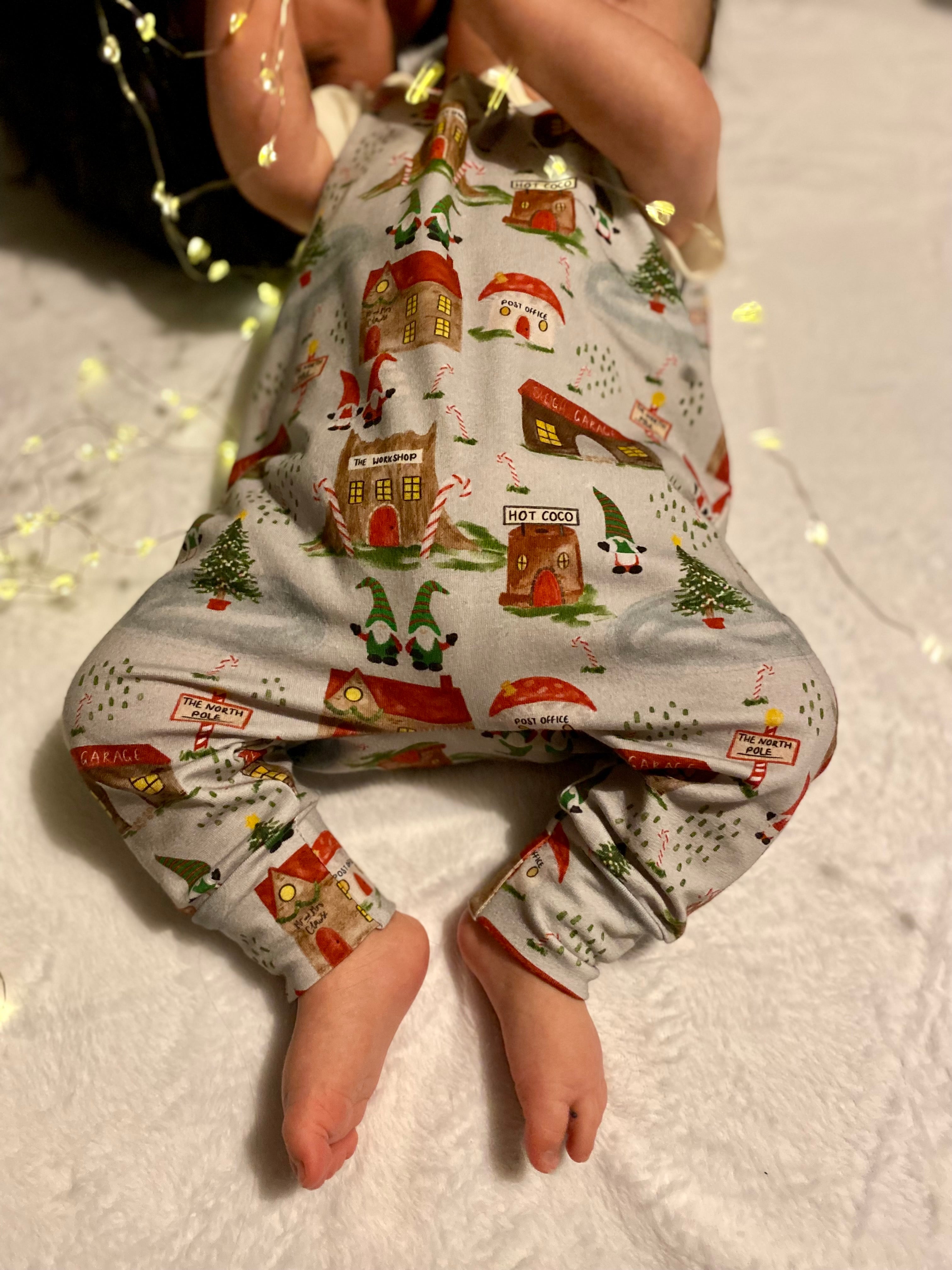 Gnome City Footed Romper